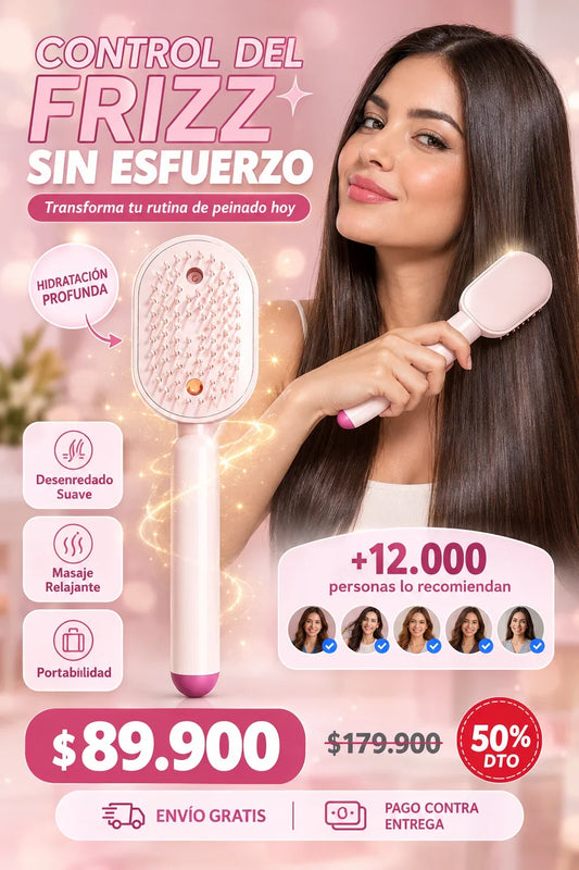 Cepillo anti frizz de vapor